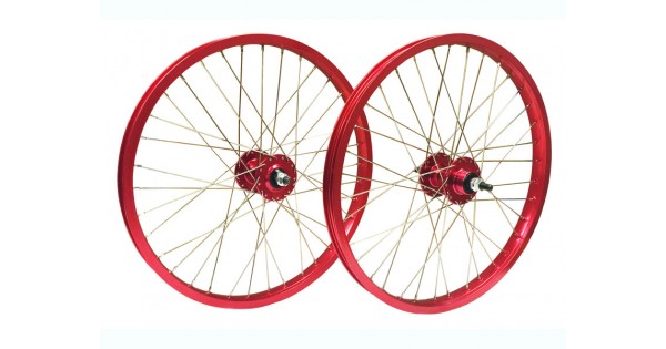 Red bmx best sale wheels