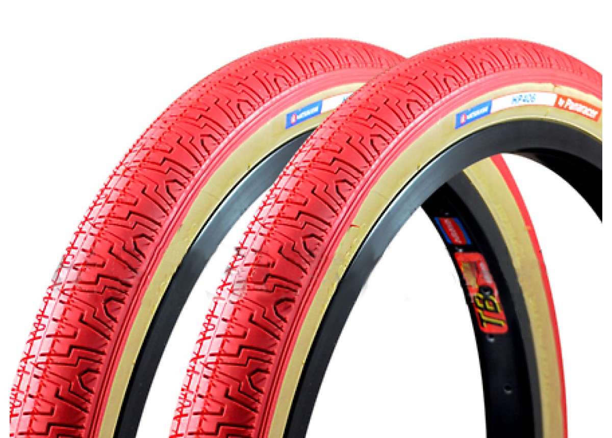 red bmx tires
